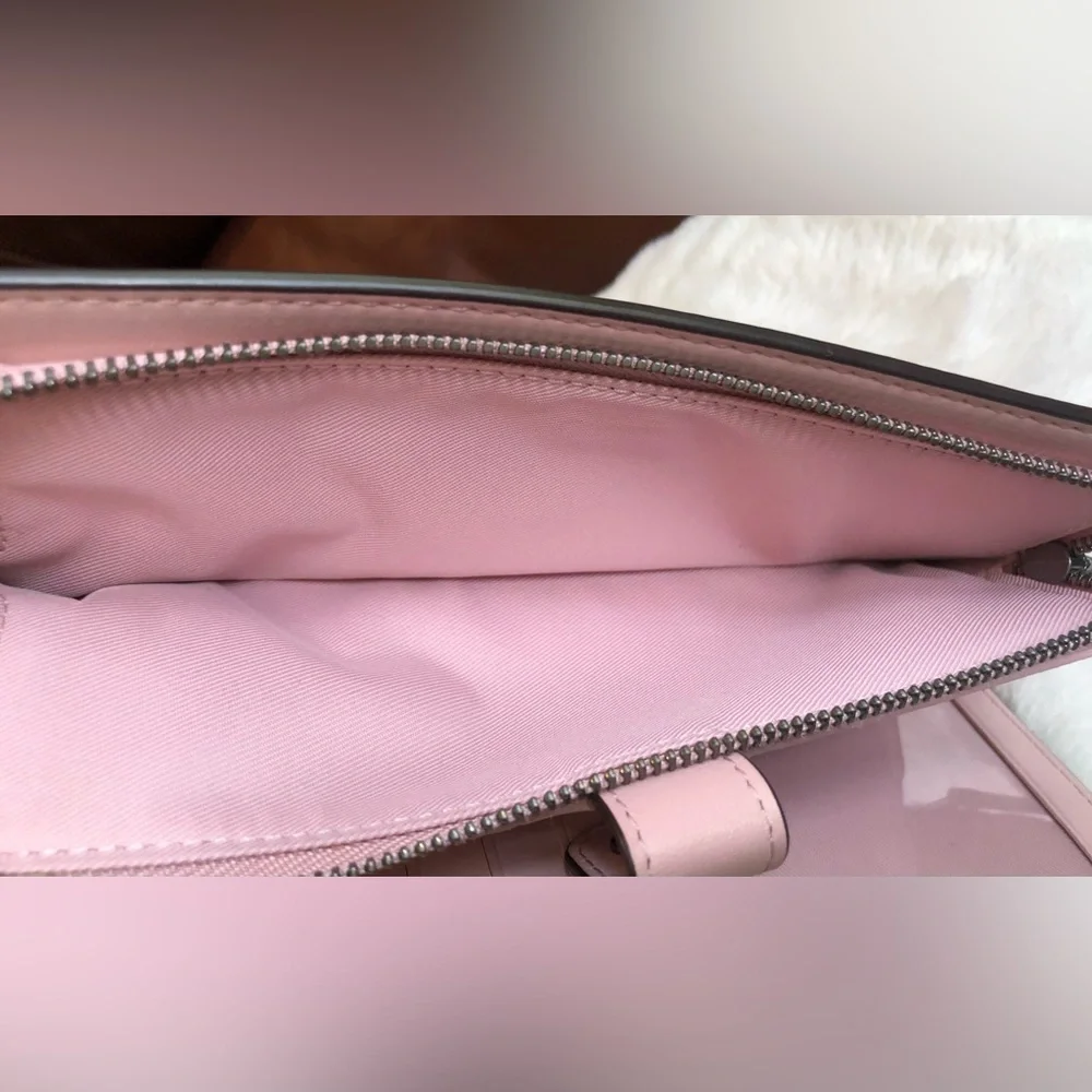 Coach Light Pink Women's All Leather Wallet - Picture 4 of 10